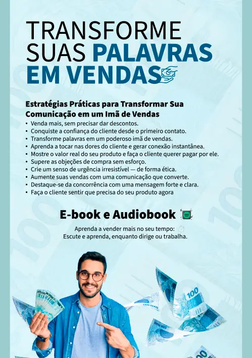 Capa do E-book Transforme Suas Palavras em Vendas